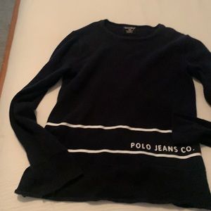 POLO JEANS COMPANY RALPH LAUREN NAVY BLUE SWEATER